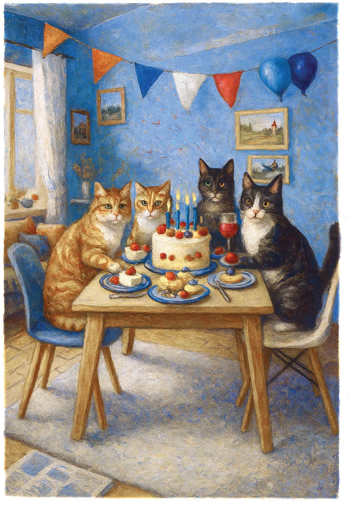 Feline Festivities by Todd Stewart