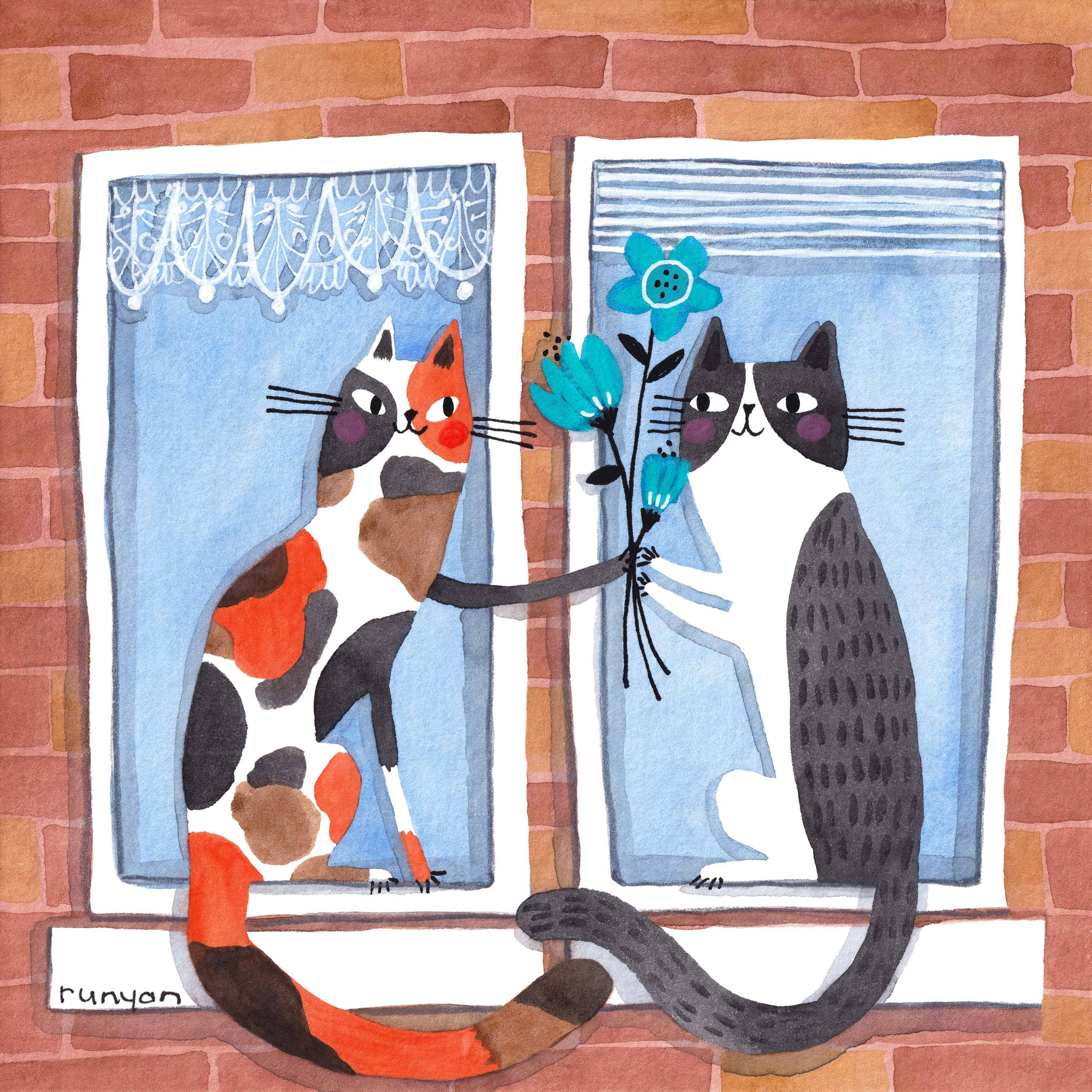 Happy Neighbors by Terry Runyan